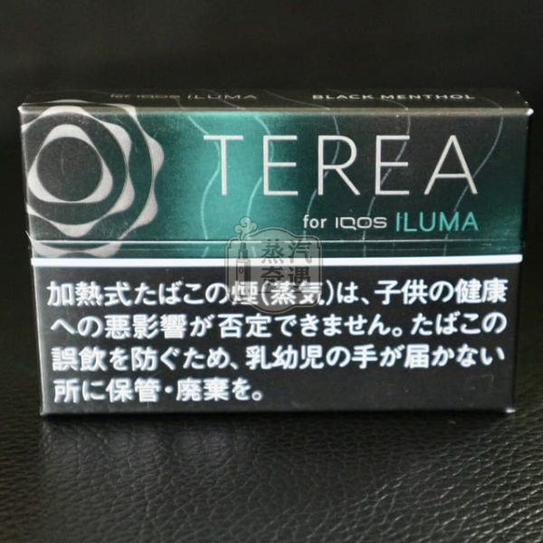 日本TEREA Black Menthol黑薄荷煙彈口味IQOS ILUMA系列主機專用-放在桌上展示